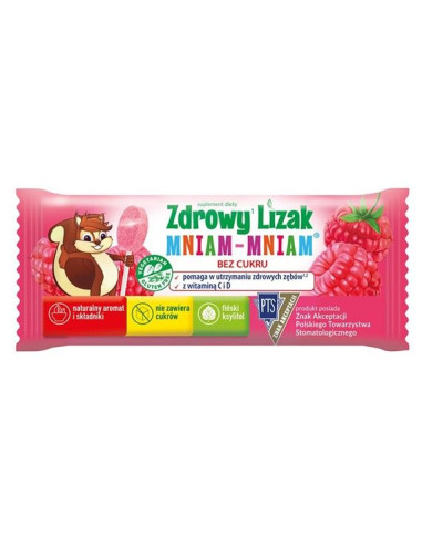 Lizak malinowy mniam-mniam - 6g - STARPHARMA