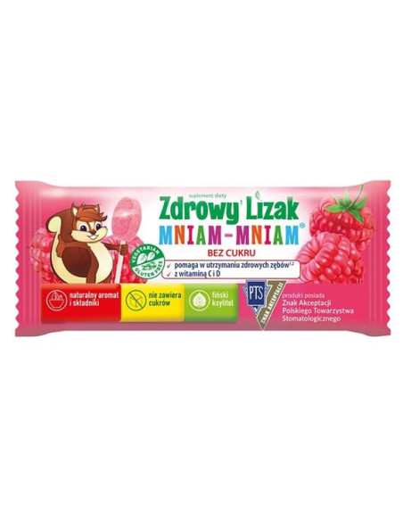 Lizak malinowy mniam-mniam - 6g - STARPHARMA