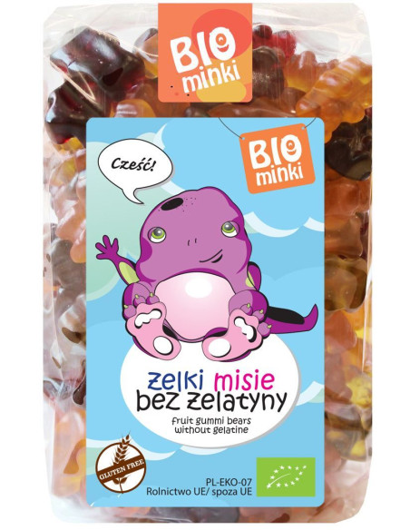 Żelki Misie Bez Żelatyny Bio - 400g - Bio Minki