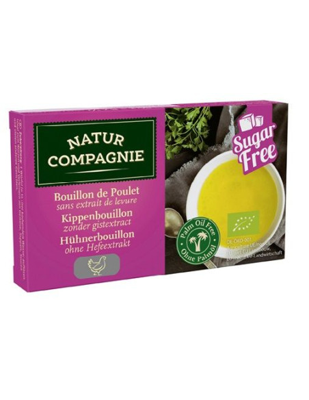 BULION KOSTKI DROBIOWE BEZ CUKRU I DROŻDŻY - 80g - NATUR COMPAGNIE
