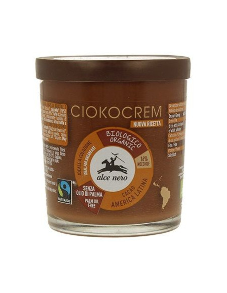 Krem orzechowo-czekoladowy bio - 180g - Alce nero