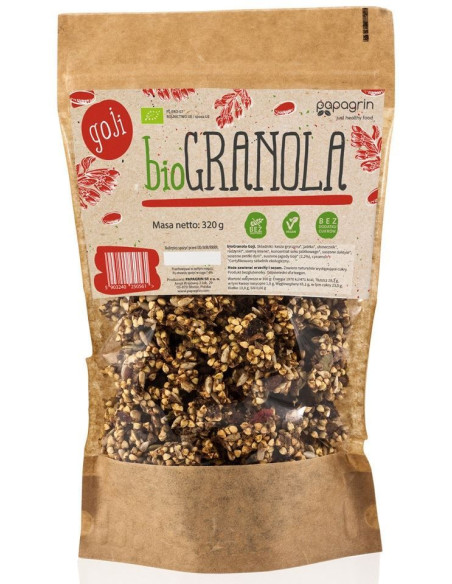 Bio Granola z Goji - 320g - Papagrin
