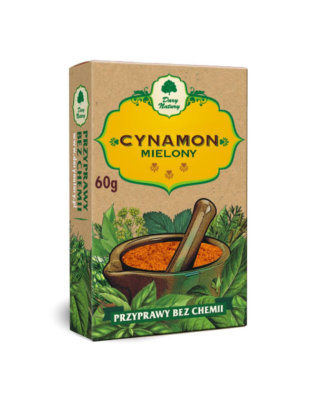 Cynamon mielony - 60g - Dary natury