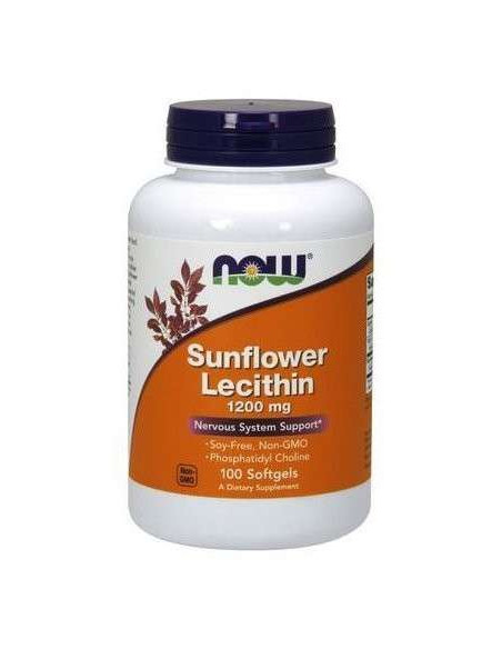 Słonecznikowa lecytyna 1200mg  - 100tab - NOW