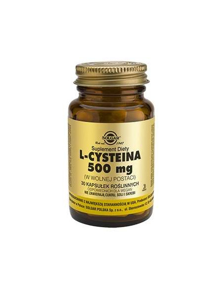 L-cysteina 500mg - 30kaps - Solgar