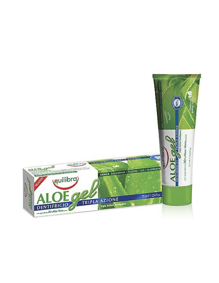 Pasta Do Zębów o Potrójnym Działaniu Żel Aloesowy - 75ml - Equilibra