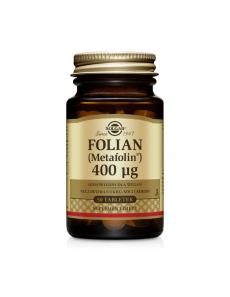 Folian Metafolin 400mcg - 50tabl - Solgar