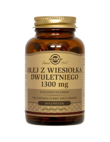 Olej z Wiesiołka Dwuletniego 1300mg - 30kaps - Solgar