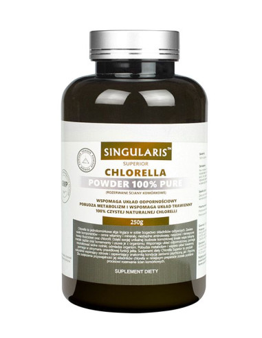 Chlorella Powder 100% Pure Proszek - 250g - Singularis
