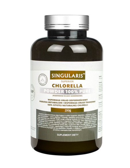 Chlorella Powder 100% Pure Proszek - 250g - Singularis