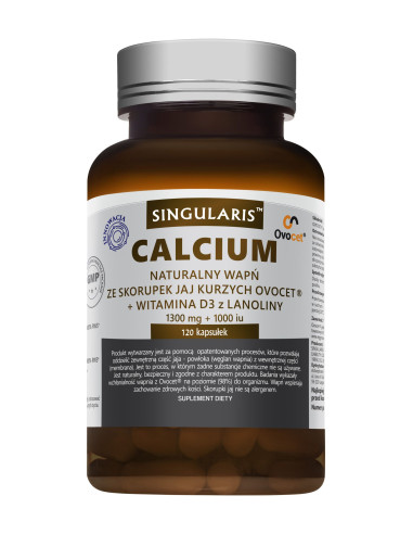Naturalne Calcium z Jaj Kurzych - 60kaps - Singularis