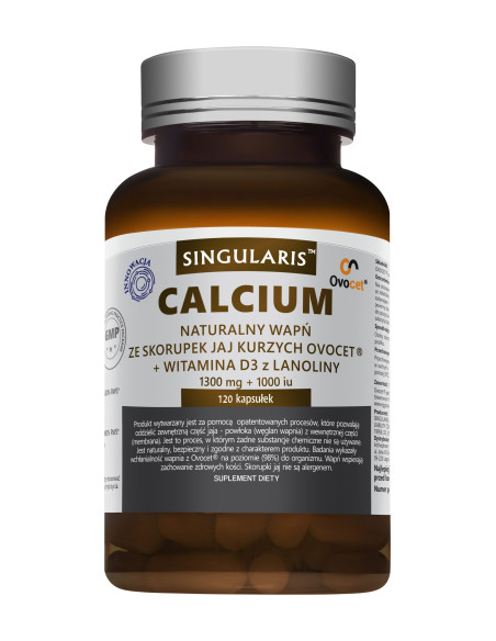 Naturalne Calcium z Jaj Kurzych - 60kaps - Singularis