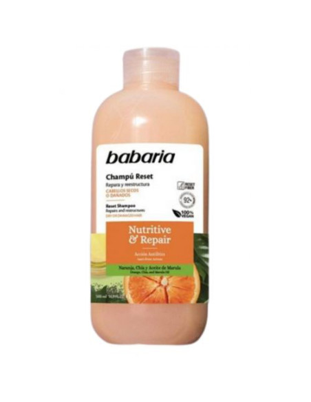 Szampon "Reset" odbudowa do włosów suchych lub zniszconych- 500ml - Babaria