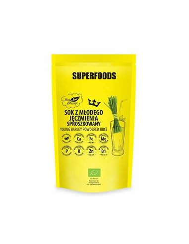 Sok z Młodego Jęczmienia Sproszkowany Bio - 150g - Bio Planet