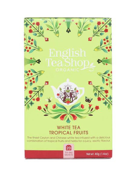 Herbata Biała Tropical Fruits Bio - 20x2g 40g - English Tea Shop