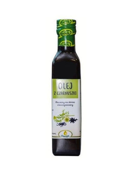Olej z Czarnuszki Nieoczyszczony Tłoczony Na Zimno - 250ml - Kropla Omega