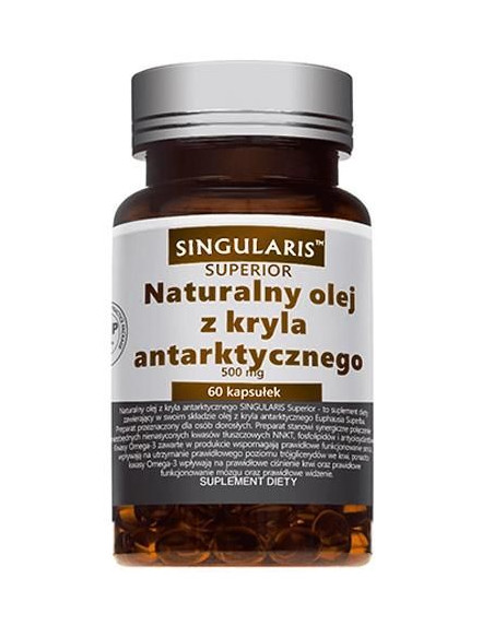 Naturalny olej z kryla antarktycznego 500mg - 60kaps - Singularis