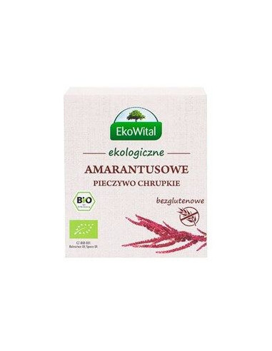 Pieczywo Chrupkie Amarantusowe Bezglutenowe BIO - 100g - EkoWital