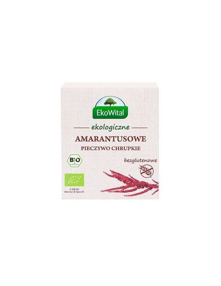 Pieczywo Chrupkie Amarantusowe Bezglutenowe BIO - 100g - EkoWital