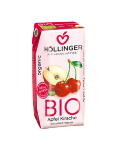Napój jabłkowo - wiśniowy bio - 200ml - Hollinger