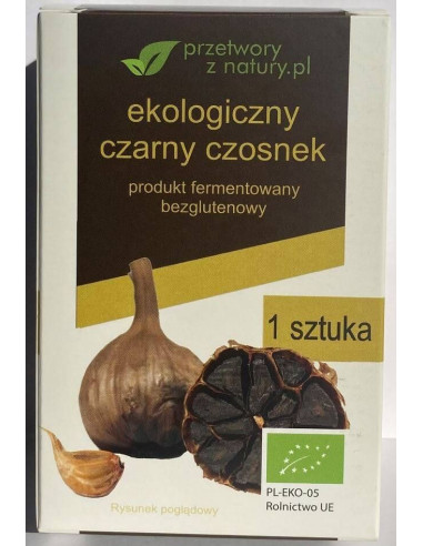 Czarny Czosnek Bezglutenowy Bio - 1szt - Przetwory Z Natury
