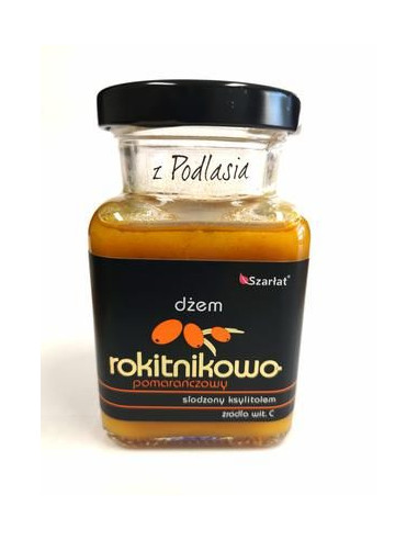 Dżem Rokitnikowo-Pomarańczowy Słodzony Ksylitolem - 150g - Szarłat