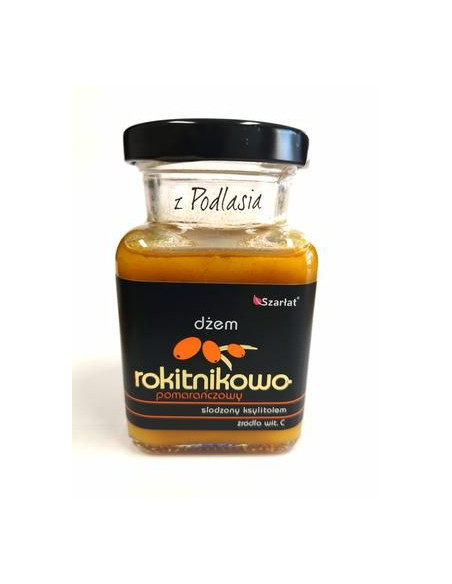 Dżem Rokitnikowo-Pomarańczowy Słodzony Ksylitolem - 150g - Szarłat