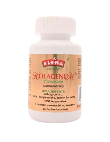 Kolagenum Liofilizowany Kolagen - 120kaps - Elena