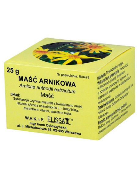 Maść arnikowa - 25g - Elissa