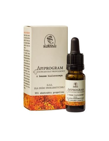 Apiprogram koncentrat propolisowy z kwasem hialuronowym - 10ml - Korana