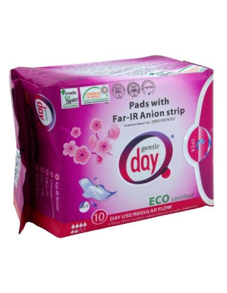 Podpaski Higieniczne Na Dzień z Paskiem Anionowym - 10szt - Gentle Day