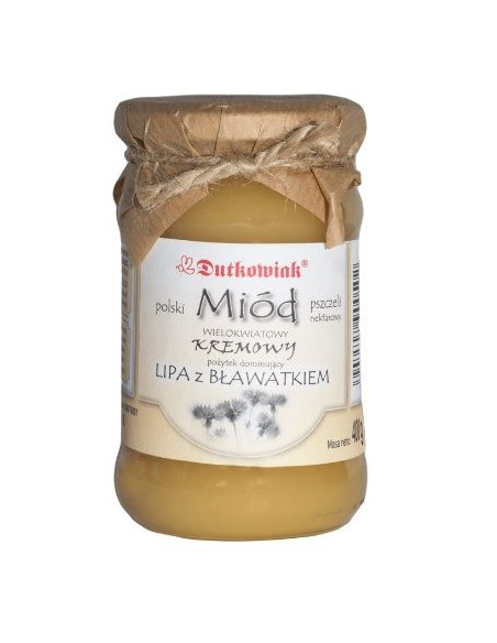 Miód Lipowo Bławatkowy - 400g - Dutkowiak