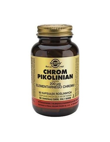 Chrom Pikolinian 200ug - 90kaps - Solgar