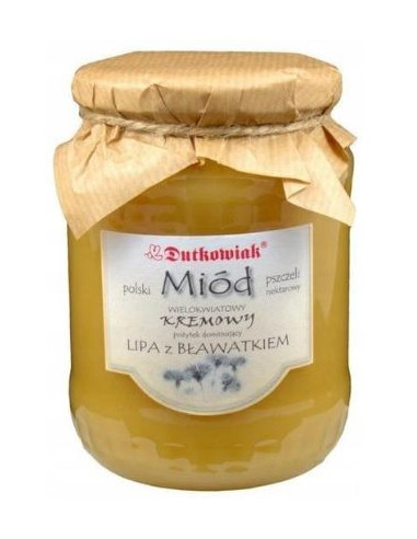 Miód lipowo-bławatkowy - 900g - Dutkowiak