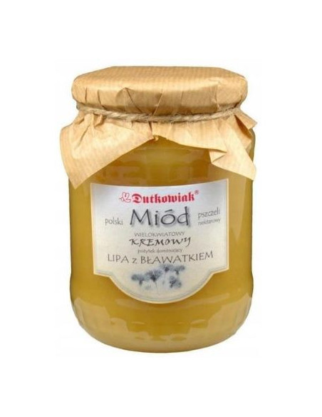 Miód lipowo-bławatkowy - 900g - Dutkowiak