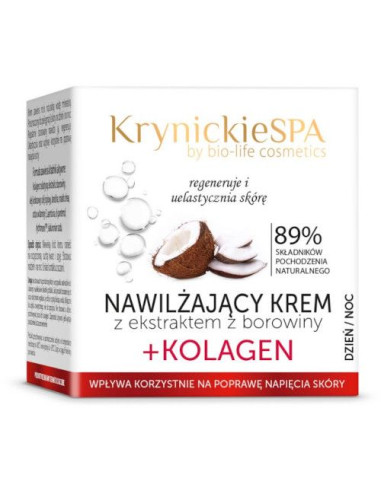 Krem Borowinowy Nawilżający + Kolagen Krynickie Spa - 50ml - Bio Life Cosmetics