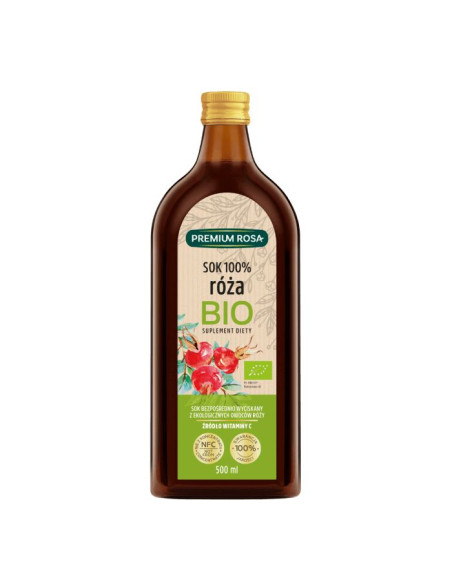 Sok z Dzikiej Róży Bio 100% - 500ml - Premium Rosa