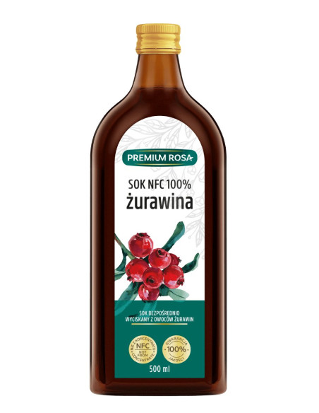 Sok z Żurawiny 100% - 500ml - Premium Rosa