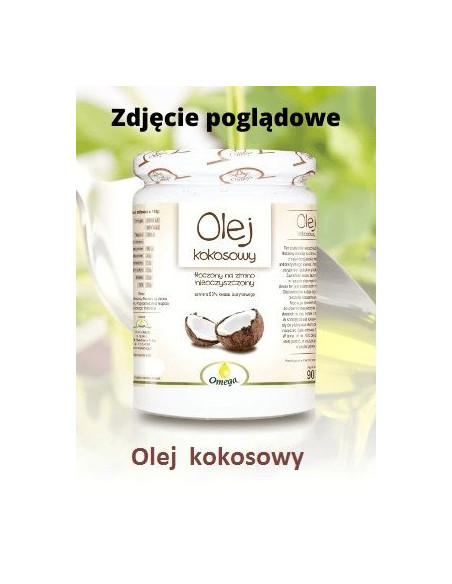 Olej Kokosowy Nieoczyszczony Tłoczony Na Zimno - 260g - Kropla Omega