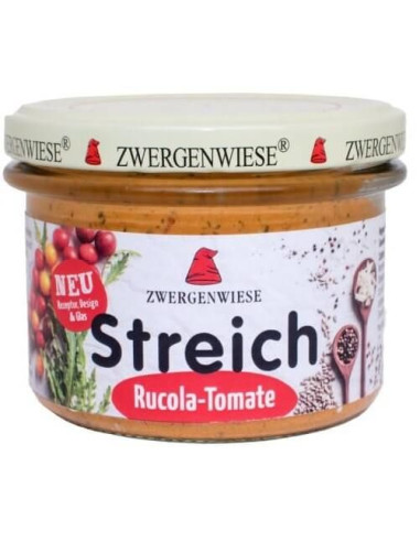 Pasta Słonecznikowa z Rukolą i Pomidorami Bezglutenowa Bio - 180g - Zwergenwiese