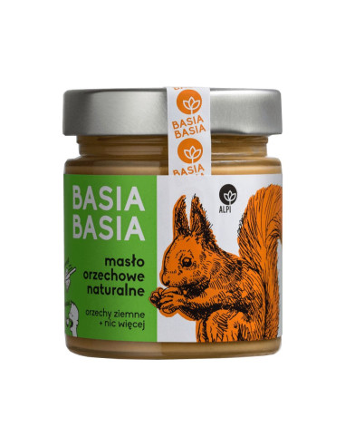 Basia Basia Masło Orzechowe Naturalne - 210g - AlpiI