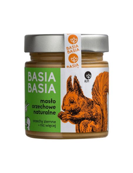 Basia Basia Masło Orzechowe Naturalne - 210g - AlpiI