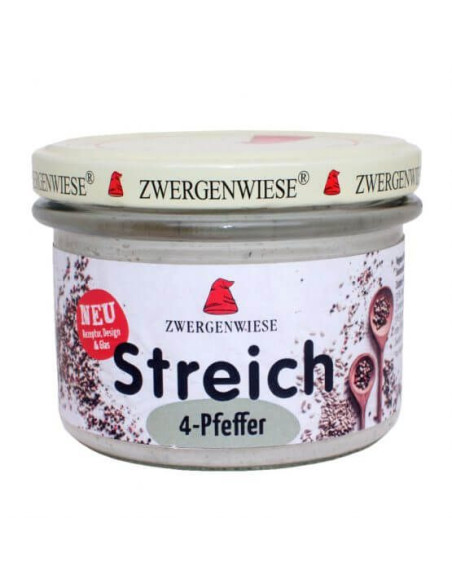Pasta Słonecznikowa z 4 Rodzajami Pieprzu Bezglutenowa Bio - 180g - Zwergenwiese