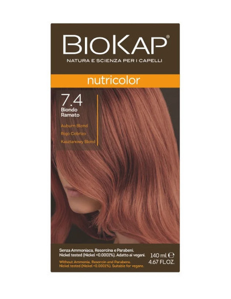 Biokap Nutricolor - 7.4 Kasztanowy Blond - 140ml - Biokap
