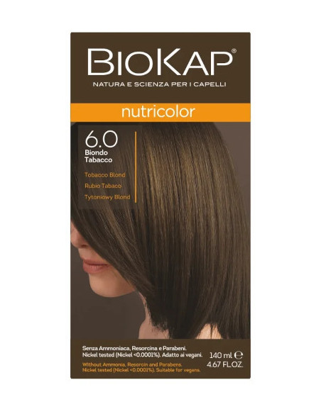 Biokap Nutricolor - 6.0 Tytoniowy Blond - 140ml - Biokap