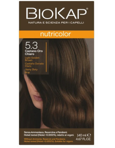 Biokap Nutricolor - 5.3 Jasny Brąz - 140ml - Biokap
