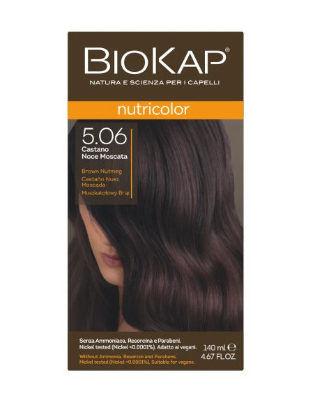 Biokap Nutricolor - 5.06 Muszkatołowy Brąz - Lab Pharma