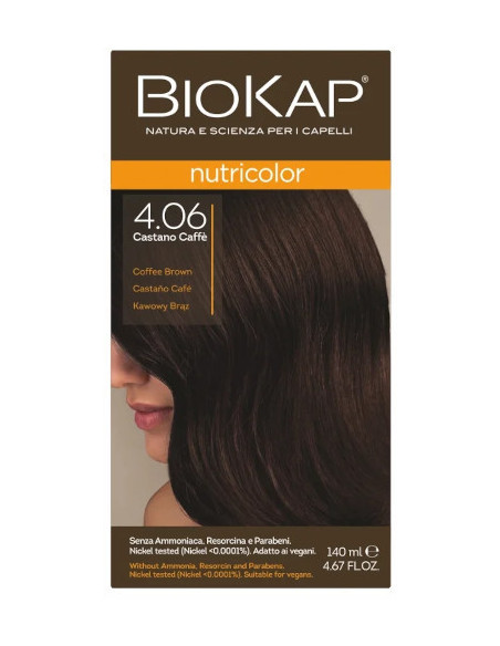 Biokap Nutricolor - 4.06 Kawowy Brąz - Lab Pharma