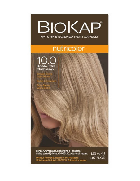 Biokap Nutricolor - 10.0 Złoty Bardzo Jasny Blond - Biokap