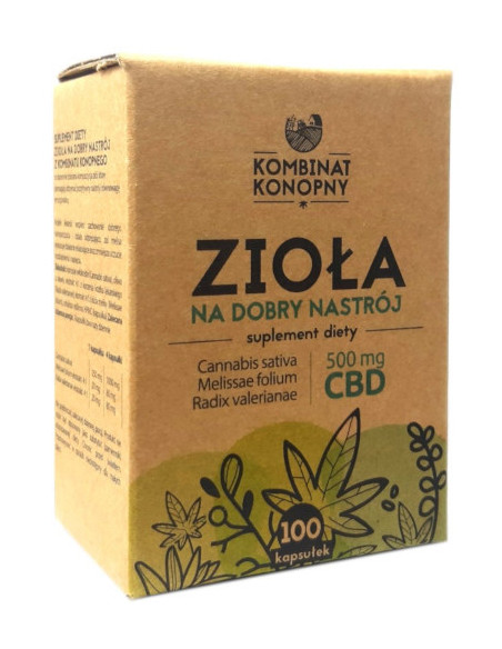 Zioła na dobry nastrój 500mg CBD - 100kaps